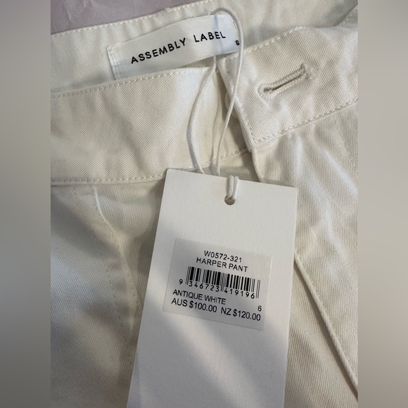 BNWT Assembly Label 100% cotton Harper Pants - Picture 6 of 6